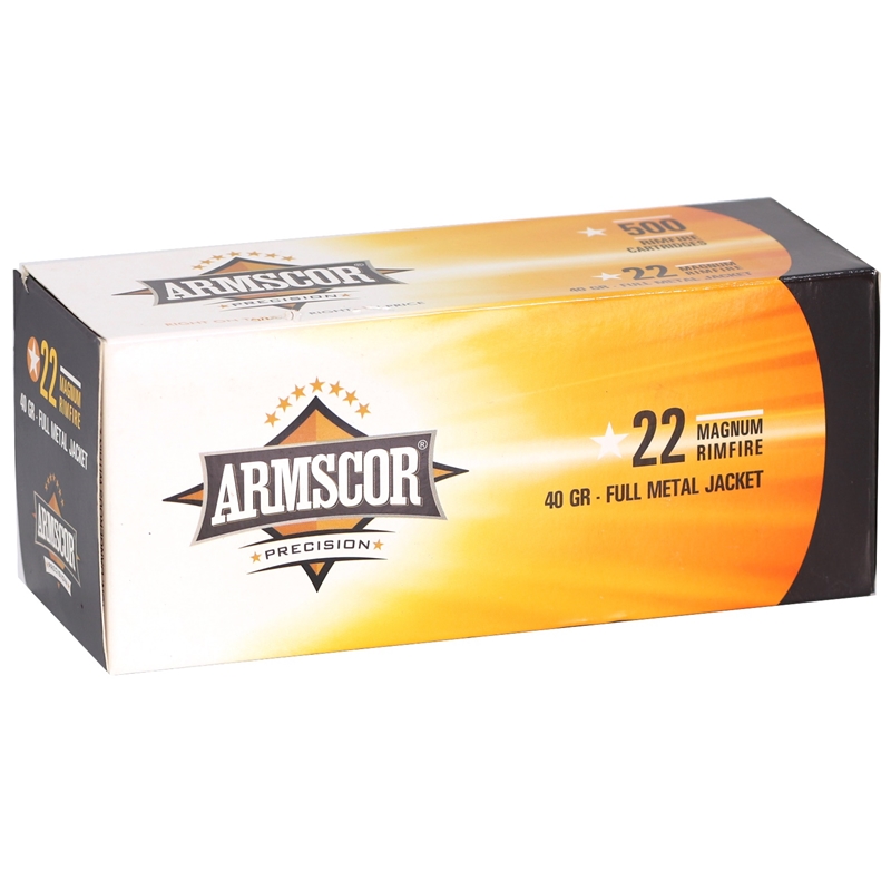Armscor Precision 22 WMR Ammo 40 Grain Full Metal Jacket - 50016