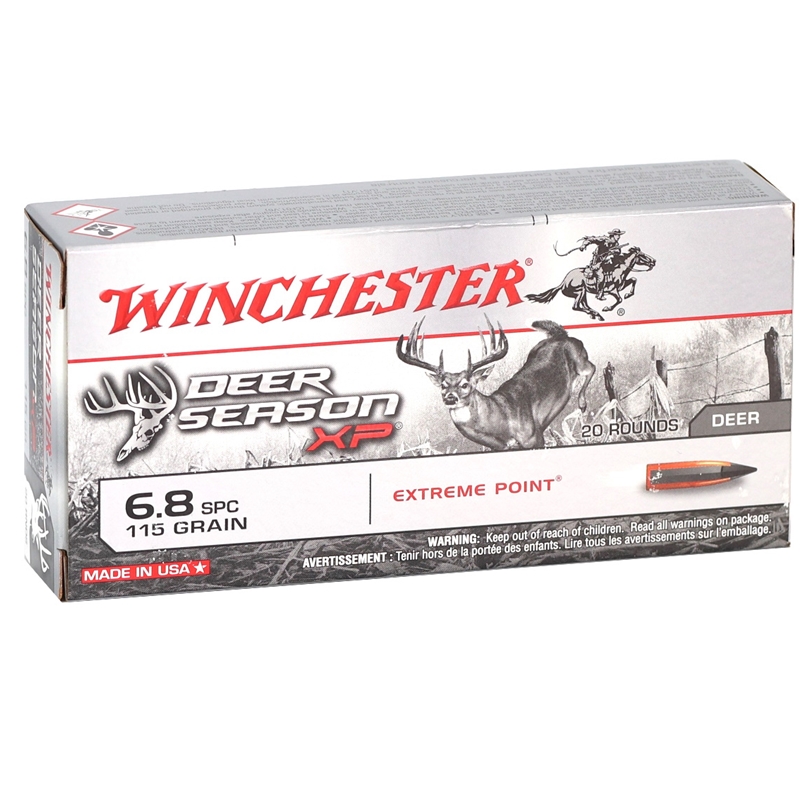 Winchester Deer Season XP 6.8 SPC Ammo 115 Grain Extreme Point - X68SPCDS
