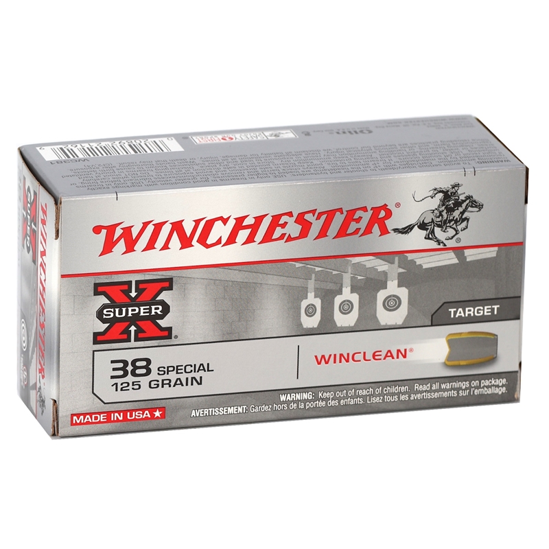 Winchester Super-X 38 Special Ammo 125 Grain Jacketed Soft Point - WC381