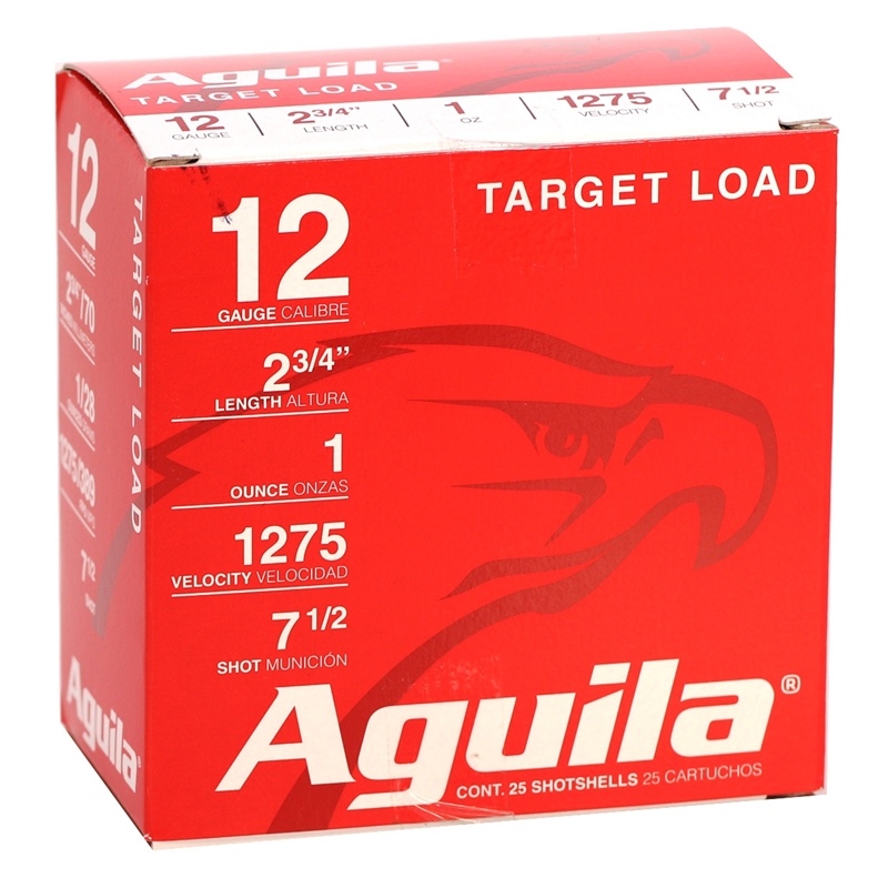 Aguila Target Load 12 Gauge Ammo 2 3/4" 1 oz  #7.5 Lead Shot - 1CHB1337