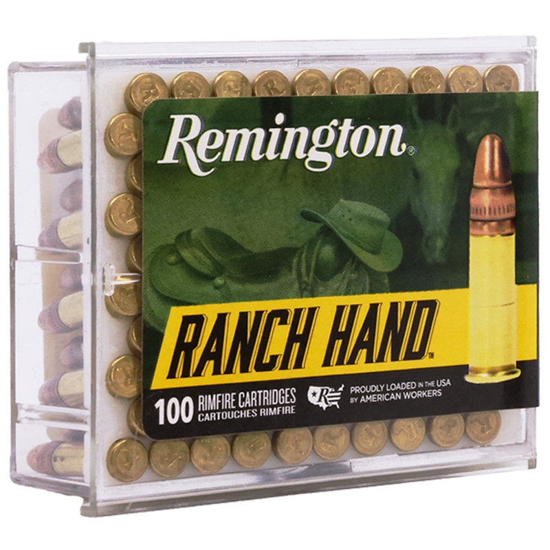 Remington Ranch Hand 22 Long Rifle Ammo 40 Grain Plated Lead Round Nose - R21263
