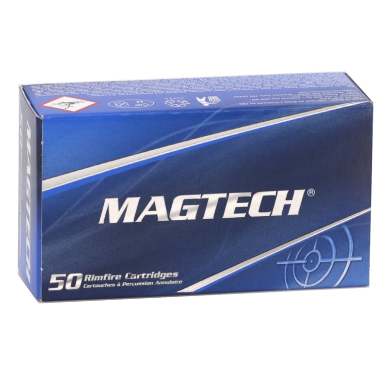 Magtech 22 Long Rifle Ammo 40 Grain Lead Round Nose - 22B