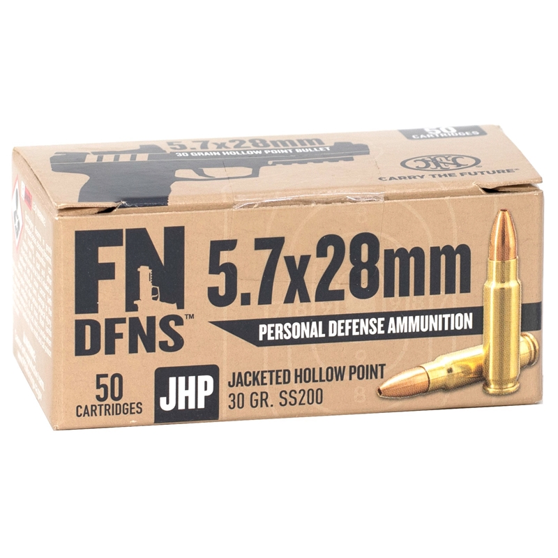 FN DFNS 5.7x28mm Ammo 30 Grain Jacketed Hollow Point - 57FNVG30