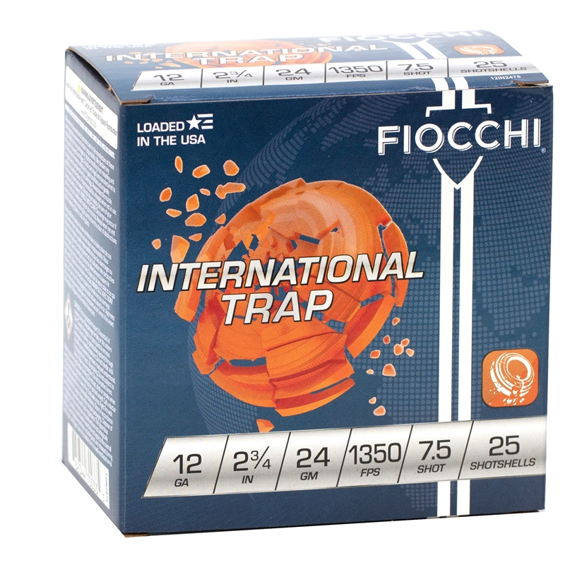 Fiocchi Exacta Target 12 Gauge Ammo 2-3/4" 17/20oz. #7.5 Shot 250 Rounds