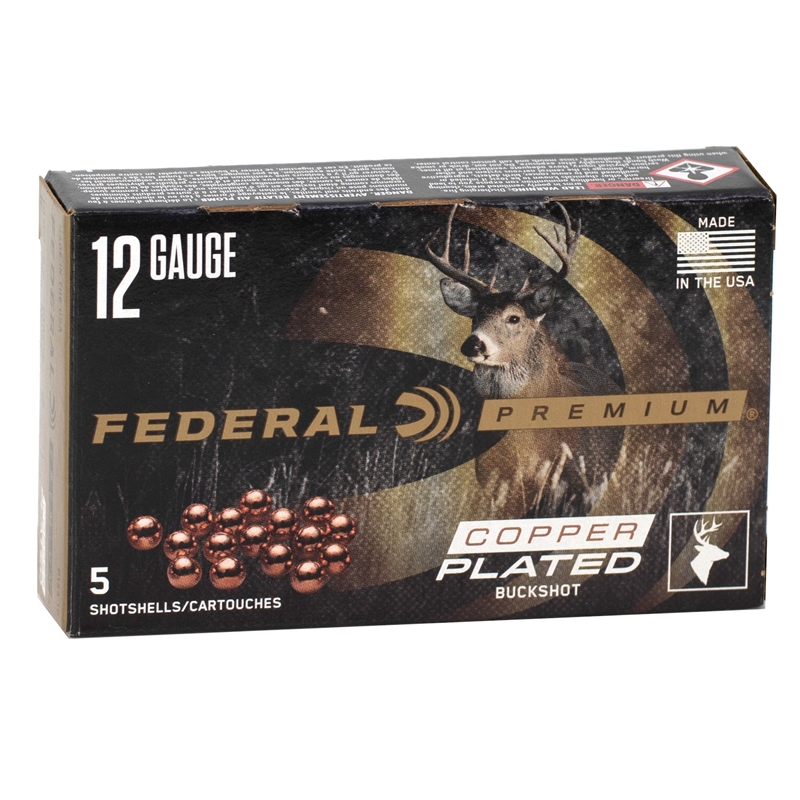​Federal Premium 12 Gauge Ammo 2 3/4"#1 Buckshot 16 Pellets - P1541B
