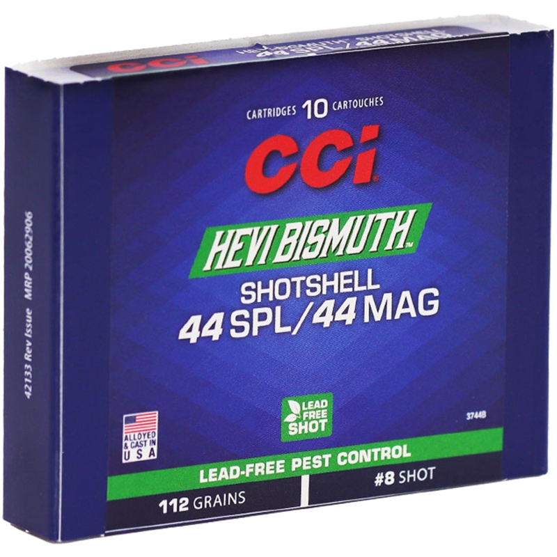 CCI Bismuth .44 Magnum Ammo 112 Grain #8 Shot - 3744B