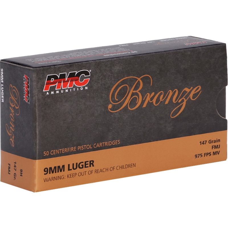 PMC Bronze 9mm Ammo 147 Grain Full Metal Jacket - PMC9H
