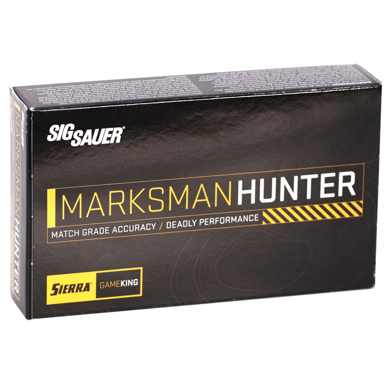 Sig Sauer Marksman Hunter 30-06 Springfield Ammo 165 Grain Hollow Point Boat Tail – E3006GK165‑20