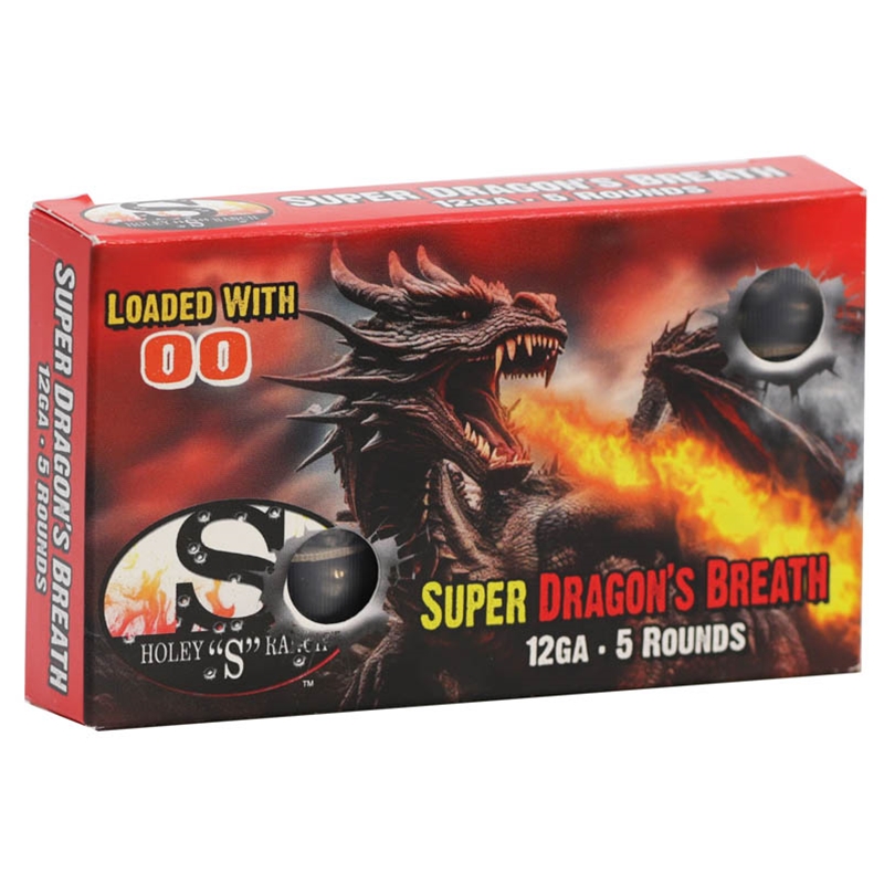 Holey "S" Ranch Super Dragon's Breath 12 Gauge Ammo 2 3/4" 00 Buckshot - SDB-00