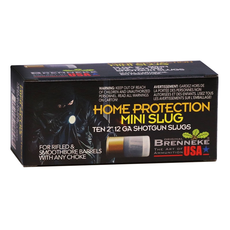 Brenneke Home Protection Mini Slug 12 Gauge Ammo 2" 1 oz Shotgun Slugs - SL-122MS