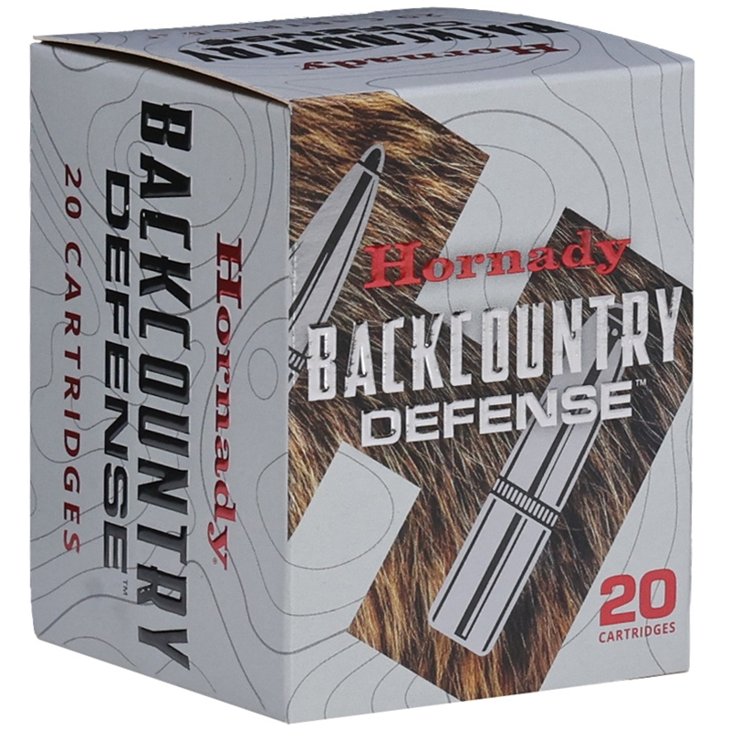 Hornady Backcountry Defense 500 S&W Mag Ammo 500 Grain Dangerous Game Handgun DGH - 92528