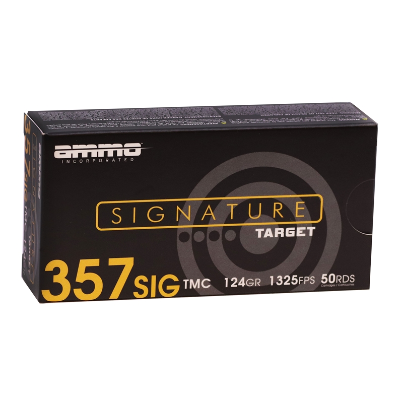 Ammo Inc Signature 357 Sig Ammo 124 Grain Total Metal Case - 357S124TMC-A50