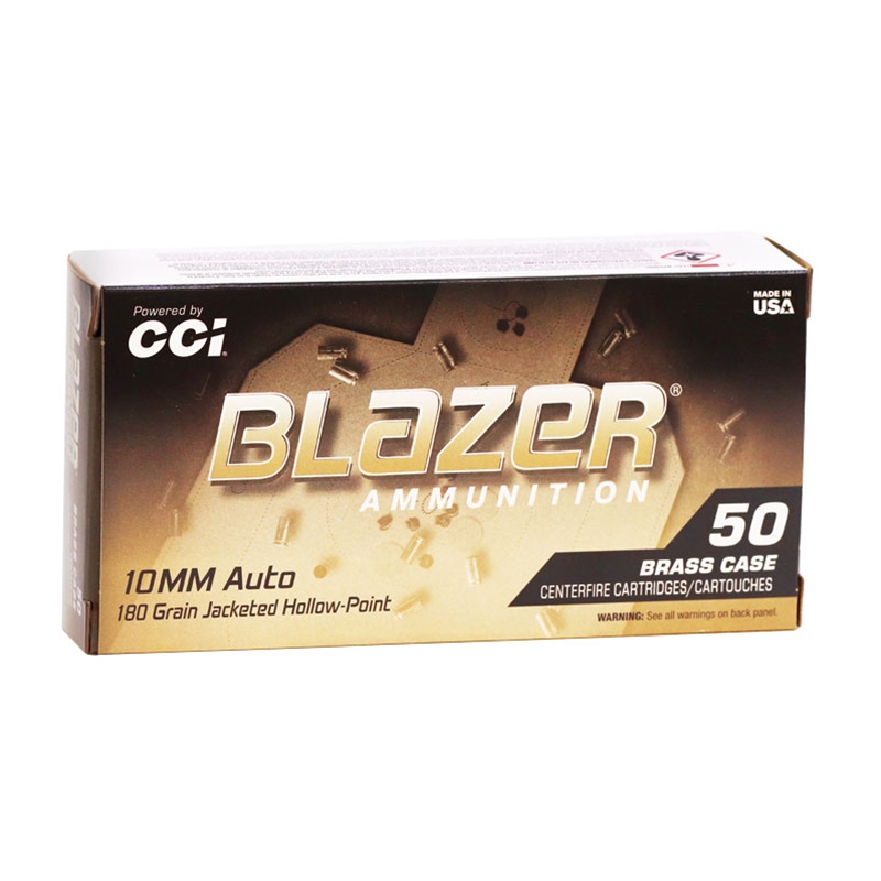 CCI Blazer 10mm Auto Ammo 180 Grain Jacketed Hollow Point - 5251