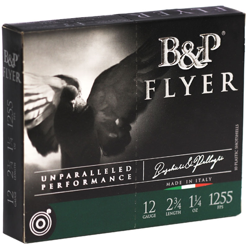B&P Competition Flyer 12 Gauge Ammo 2 3/4" 1 1/4 oz #8 Lead Shot - 12B14PL8