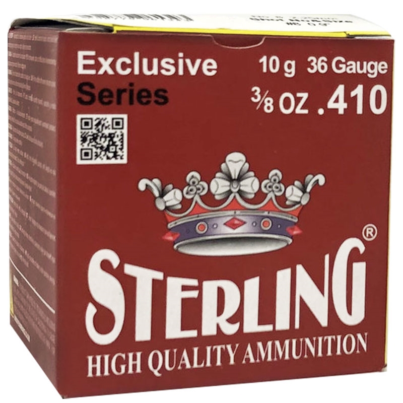 Sterling 410 Bore Ammo 2 1/2" 3/8 oz #8 Birdshot - STRLG410BIRD8