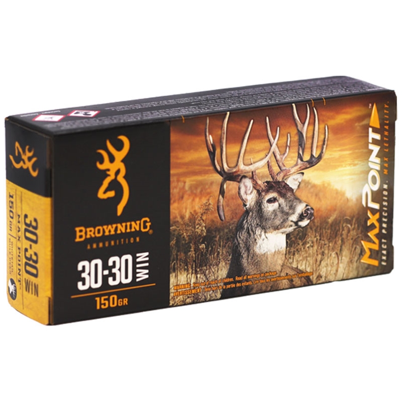 Browning Max Point 30-30 Winchester Ammo 150 Grain Polymer Tip - B192130302