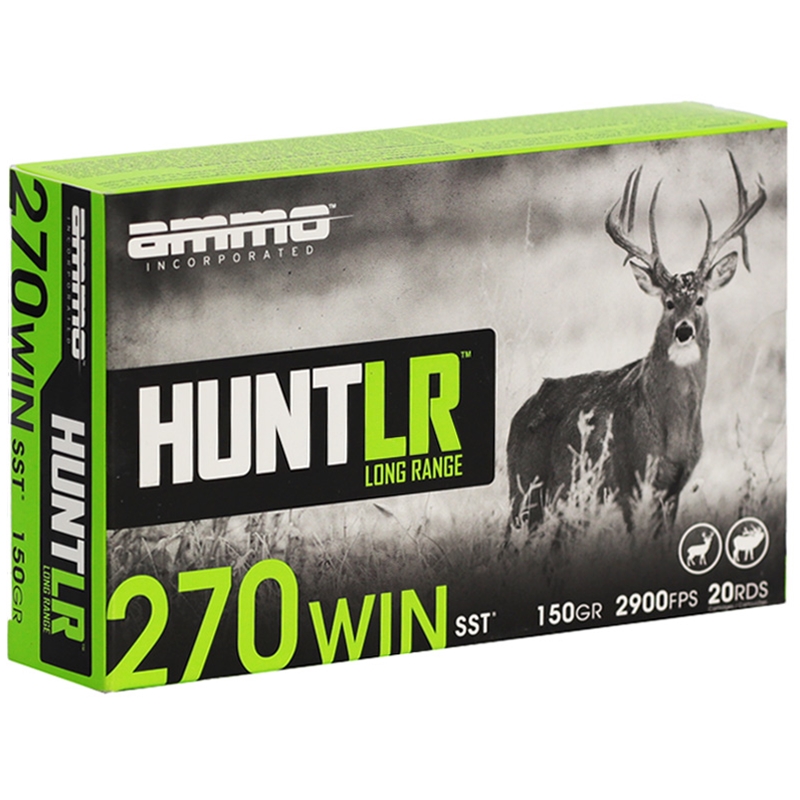 Ammo Inc. Hunt LR .270 Winchester Ammo 150 Grain Super Shock Tip - 270W150SST-A20