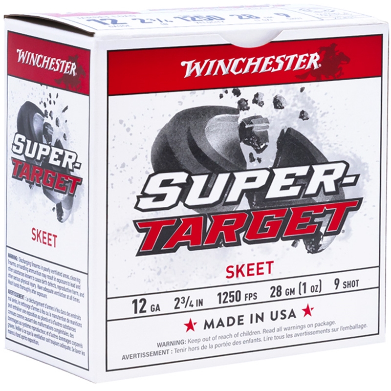 Winchester Super Target 12 Gauge Ammo 2 3/4" 1 oz #9 Lead Shot - TRGT12509