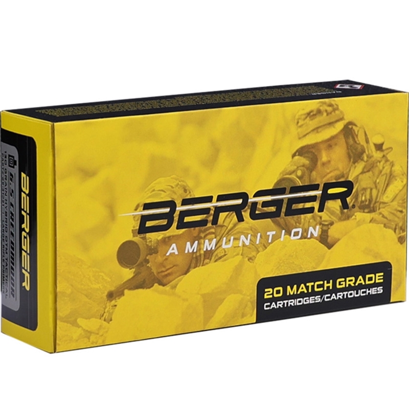 Berger Hybrid OTM Tactical 6.5mm Creedmoor Ammo 130 Grain Boat Tail - 65-31021