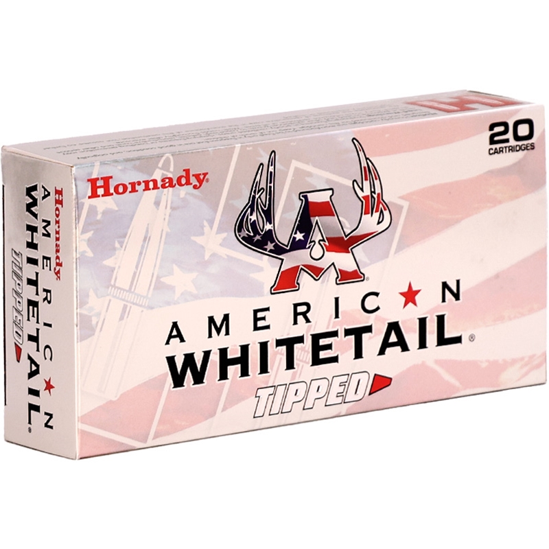 Hornady American Whitetail Tipped 6.5mm PRC Ammo 129 Grain Polymer Tip - 81624