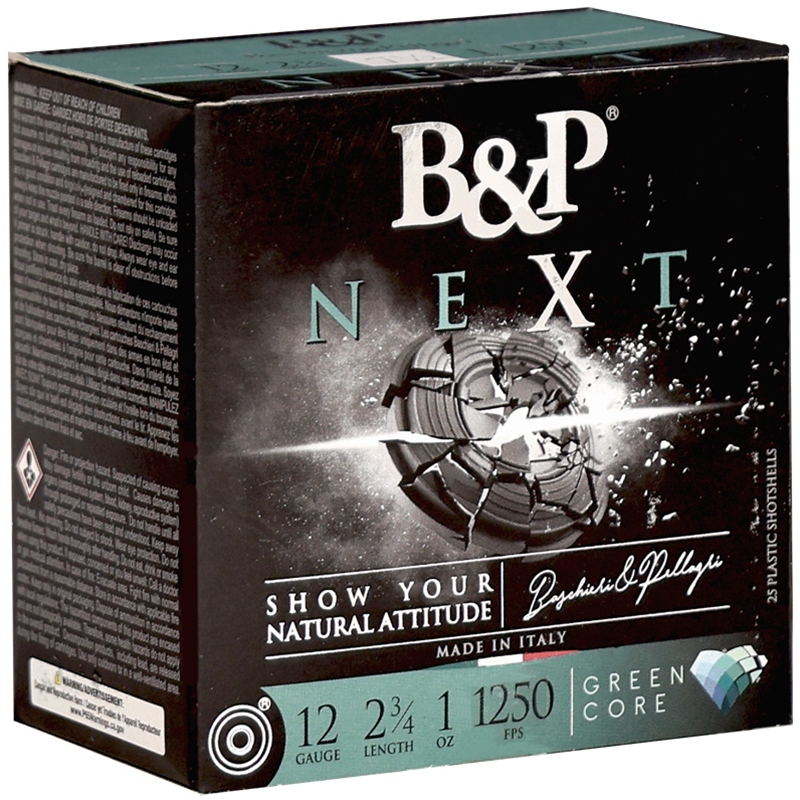B&P NEXT 12 Gauge Ammo 2 3/4" 1 oz #7 1/2 Lead Shot - 12B1NX75