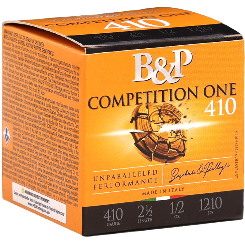 B&P Competition One 410 Gauge Ammo 2 1/2" 1/2 oz #8 Shot - 410BCP8
