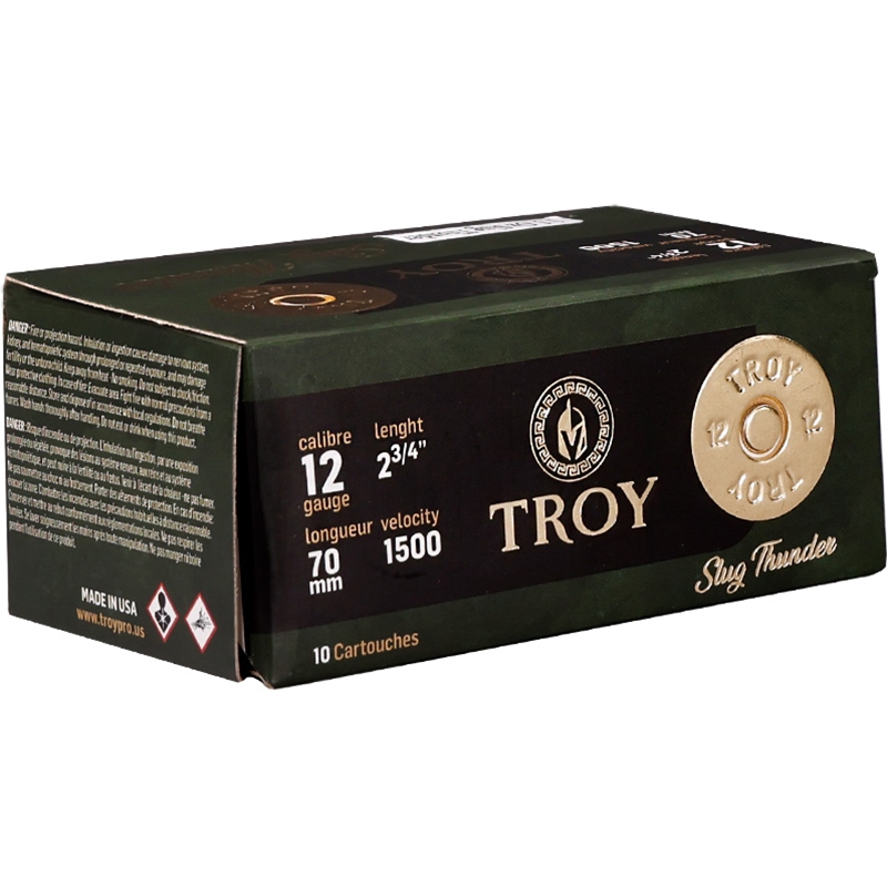 YTR Troy Thunder 12 Gauge Ammo 2 3/4" 1.1 oz Slug Shot - TROY12SLUG234