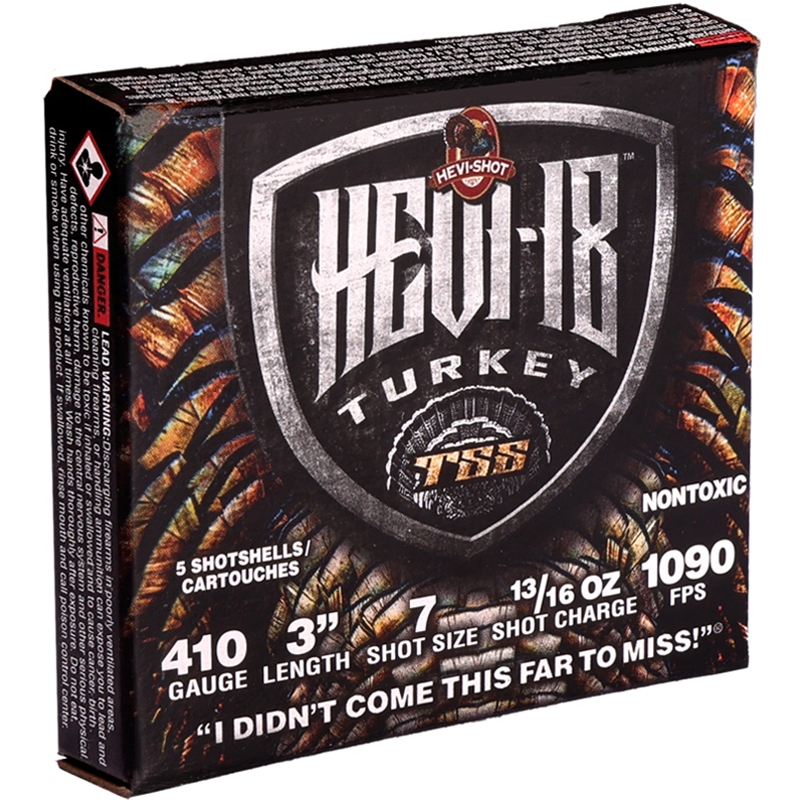 HEVI-Shot 410 Gauge Ammo 3" 13/16 oz #7 Tungsten Super Shot - HS1007