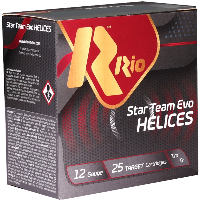 Rio Star Team Helices 12 Gauge Ammo 2 3/4" 1 oz #7 1/2 Lead Shot - STH2875