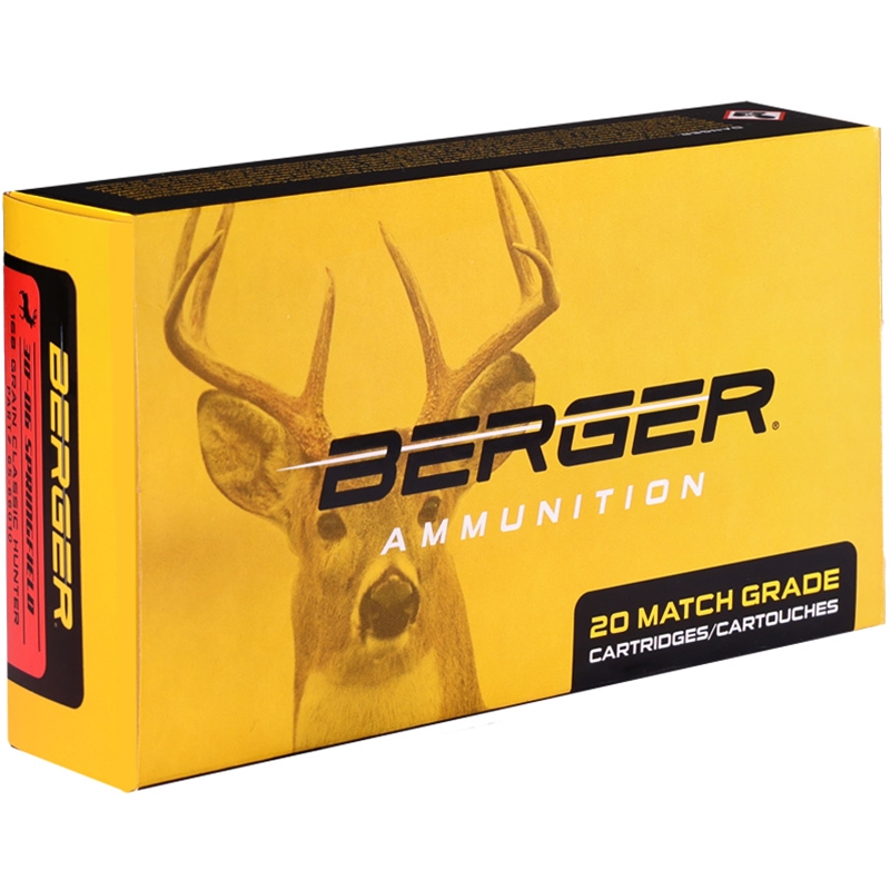 Berger Classic Hunter 30-06 Springfield Ammo 168 Grain Boat Tail - 65-66010