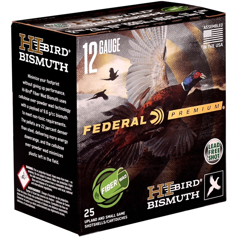 Federal Hi-Bird 12 Gauge Ammo 2 3/4" 1 1/4 oz #5 Bismuth Shot (Lead Free) - HVFB12HW 5