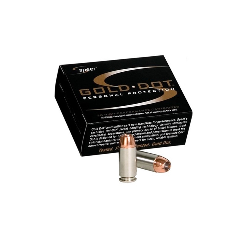 Speer Gold Dot 40 S&W Ammo 155 Grain Jacketed Hollow Point - 23961