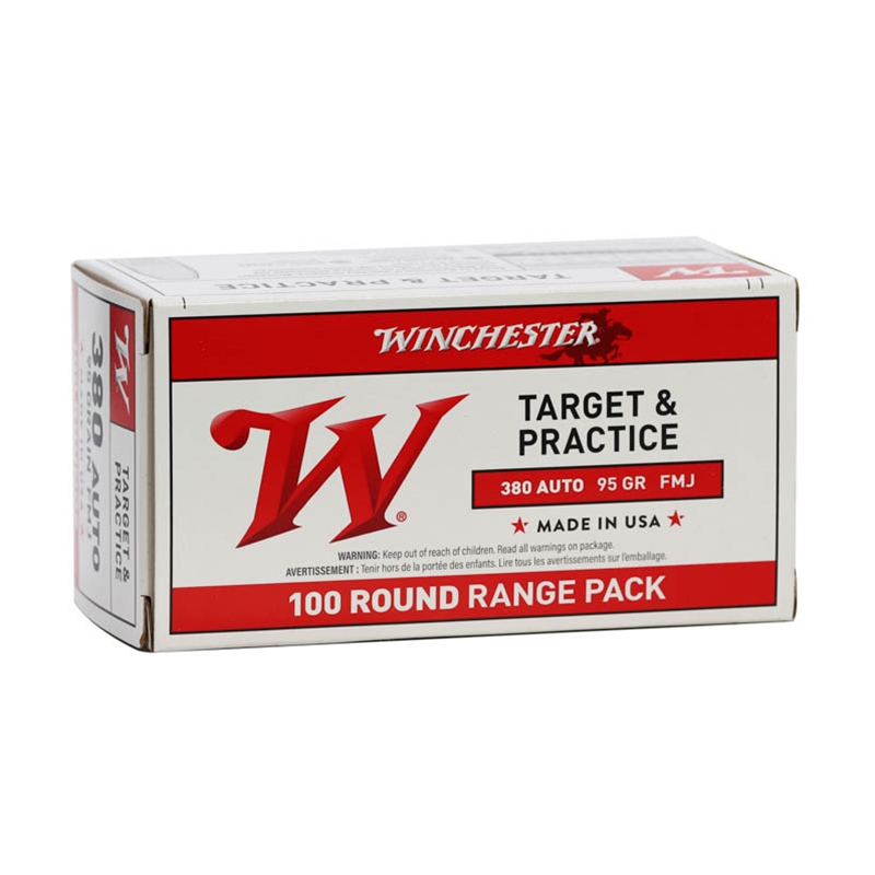 Winchester USA 380 ACP AUTO Ammo 95 Grain Full Metal Jacket - USA380VP