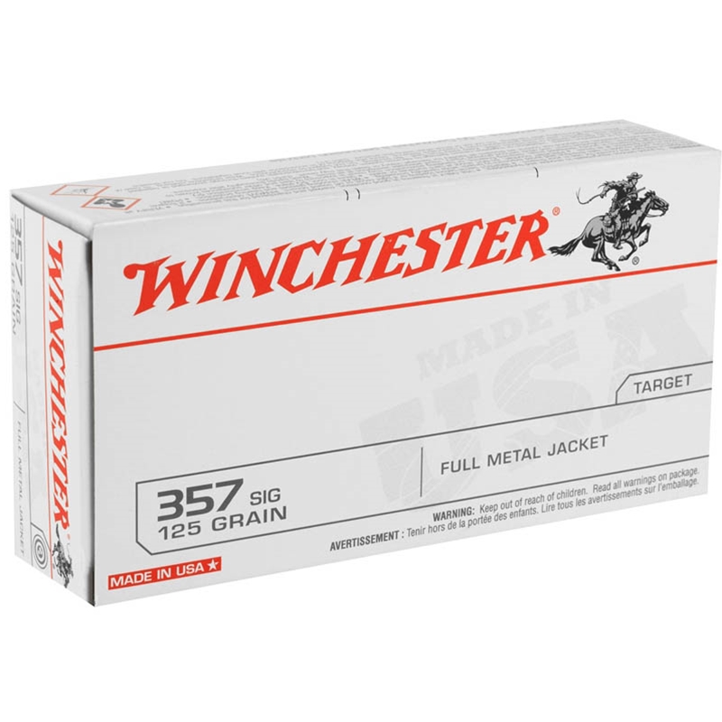 Winchester USA 357 SIG Ammo 125 Grain Full Metal Jacket - Q4309