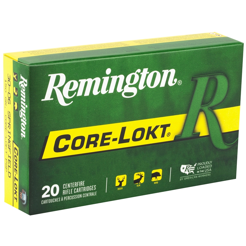 Remington 30-06 Springfield Ammo 150 Grain Core-Lokt Pointed Soft Point - R30062  