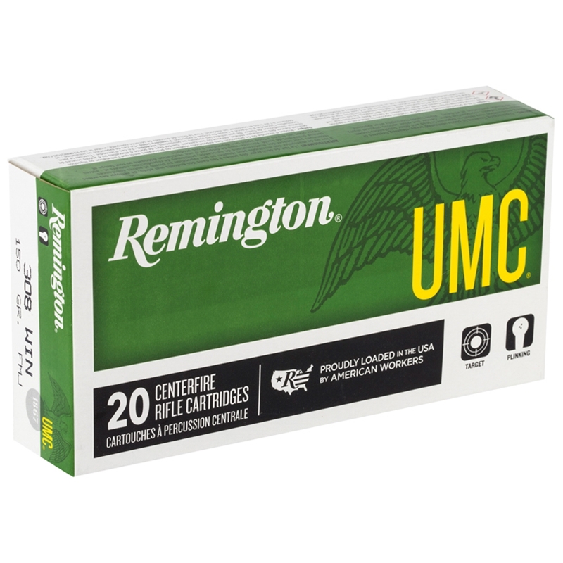 Remington UMC 308 Winchester Ammo 150 Grain Full Metal Jacket - L308W4