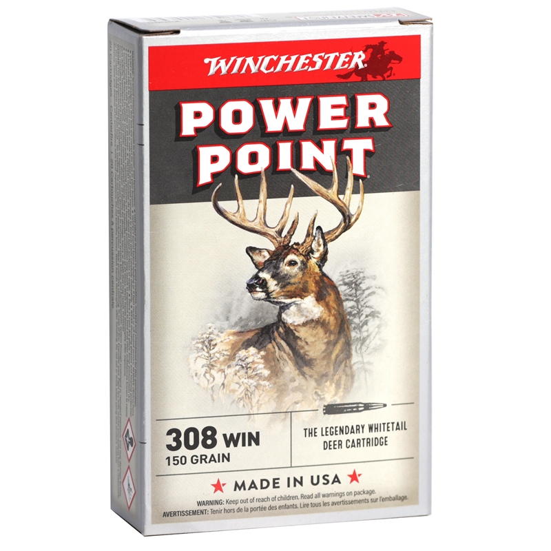 Winchester Super-X 308 Winchester Ammo 150 Grain Power Point - X3085