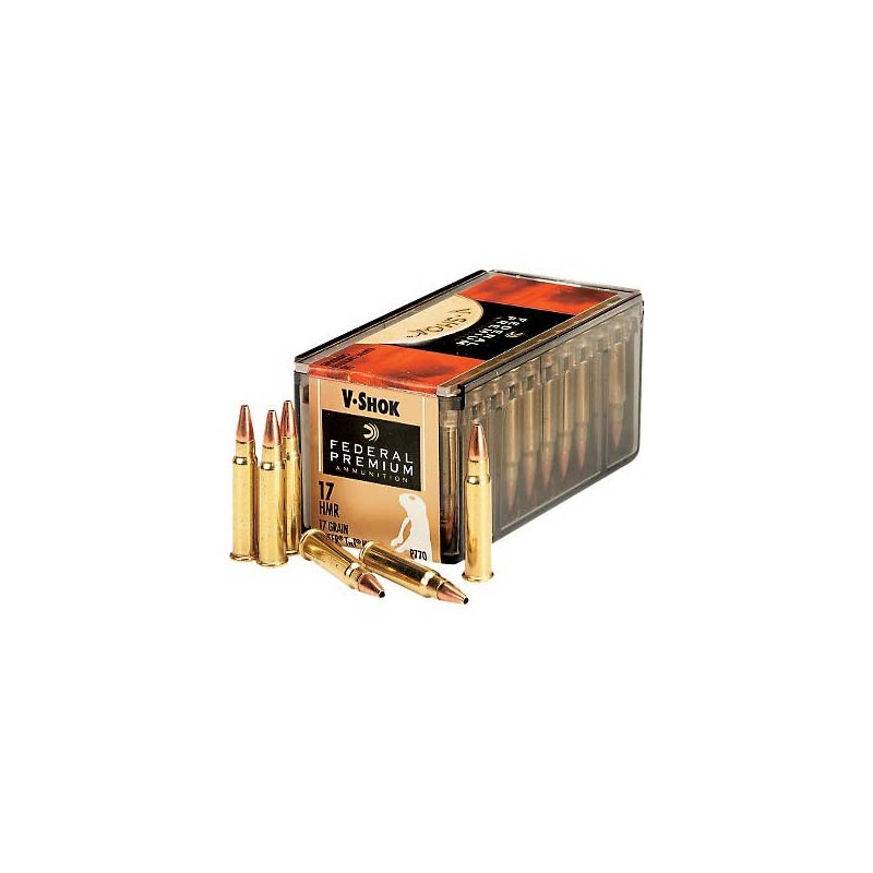 Federal Premium Vital‑Shok .17 HMR Ammo 17 Grain Speer TNT Jacketed Hollow Point - P770