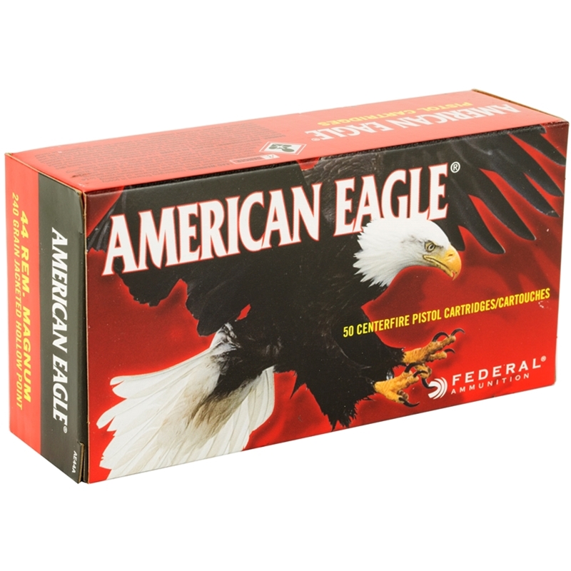 Federal American Eagle 44 Remington Magnum Ammo 240 Grain Jacketed Soft Point - AE44B