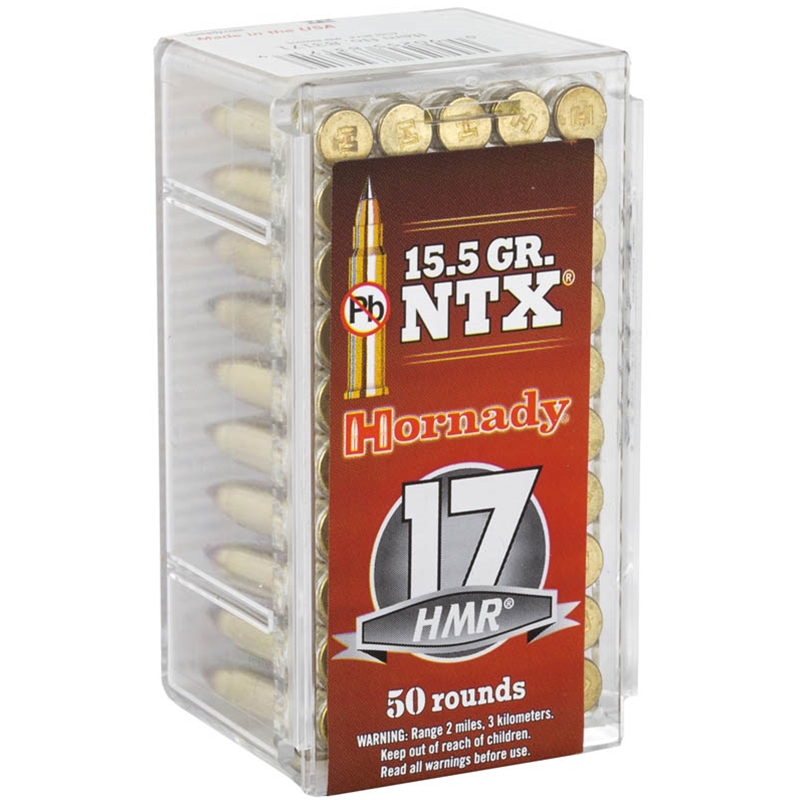 Hornady Varmint Express 17 HMR Ammo 15.5 Grain NTX - 83171