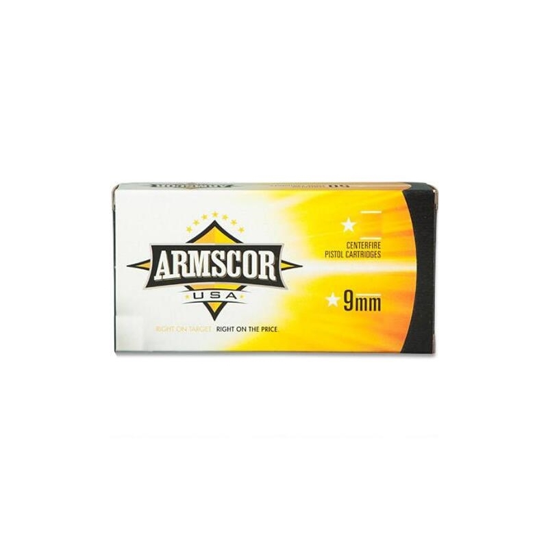 Armscor USA 9mm Ammo 124 Grain Full Metal Jacket