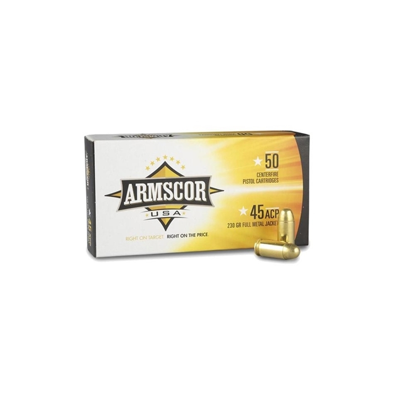 Armscor USA 45 ACP Auto Ammo 230 Grain Full Metal Jacket - FAC45-12N