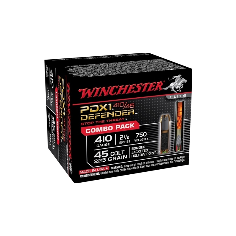 Winchester PDX1 Defender 410/45 Ammo Combo Pack - S41045PD