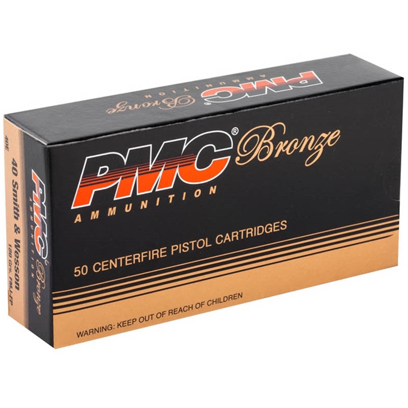 PMC Bronze 40 S&W Ammo 180 Grain Full Metal Jacket - 40E