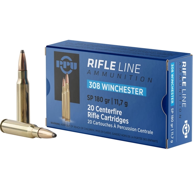 Prvi Partizan 308 Winchester Ammo 180 Grain Soft Point - PP3083