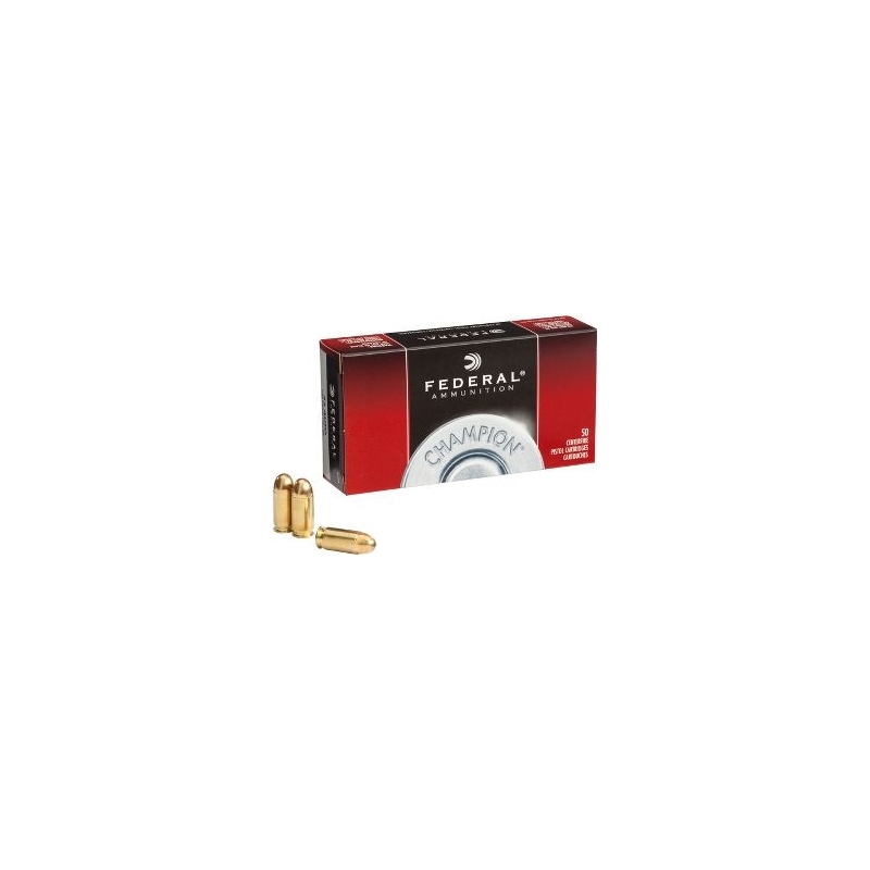 Federal Champion .380 ACP Auto Ammo 95 Grain Full Metal Jacket - WMAE380AP