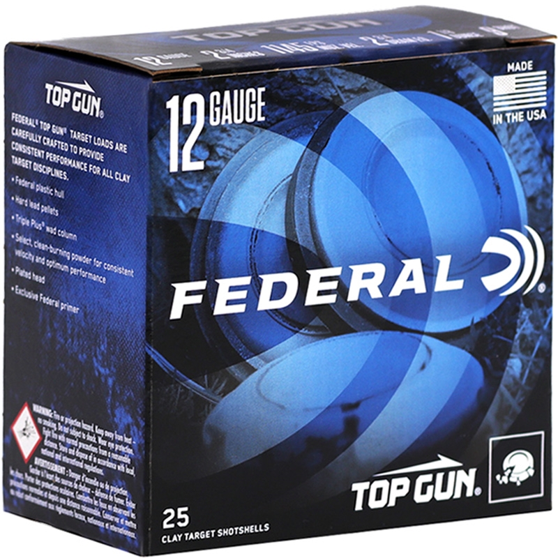 Federal Top Gun 12 Gauge Ammo 2 3/4" 1 1/8oz #9 Shot 250 Rounds - TGL129