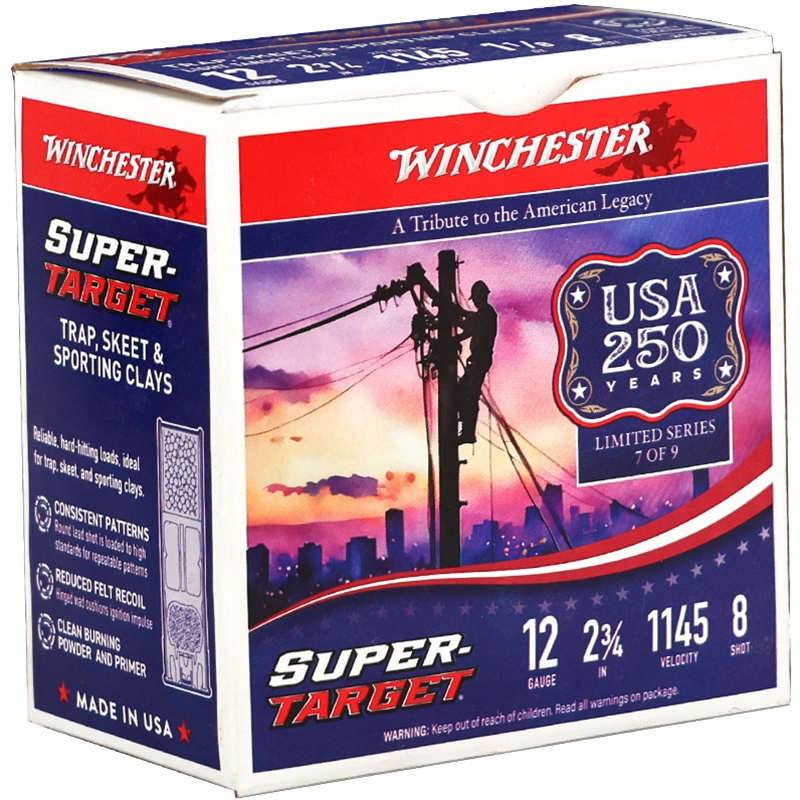 Winchester Super Target 12 Gauge Ammo 2 3/4" 1 1/8 oz. #8 Lead Shot - TRGT128