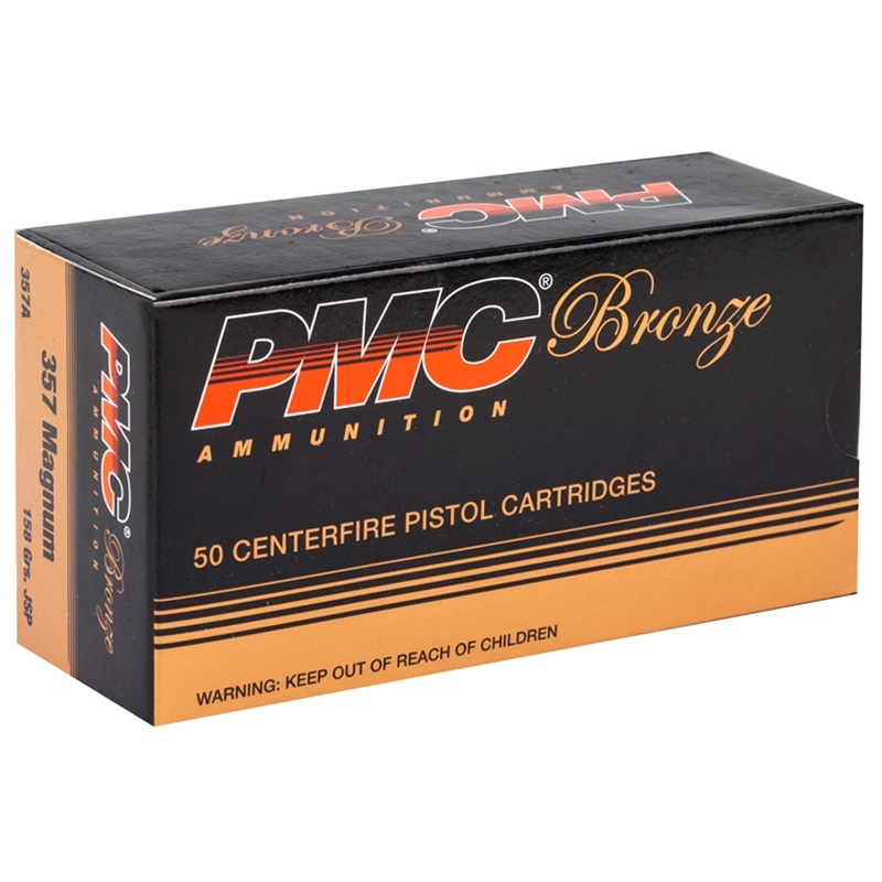 PMC Bronze 357 Magnum Ammo 158 Grain Jacketed Soft Point - 357A