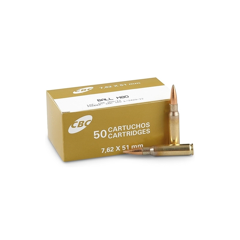 Magtech CBC 7.62x51mm NATO M80 Ammo 147 Grain Full Metal Jacket - 762LE